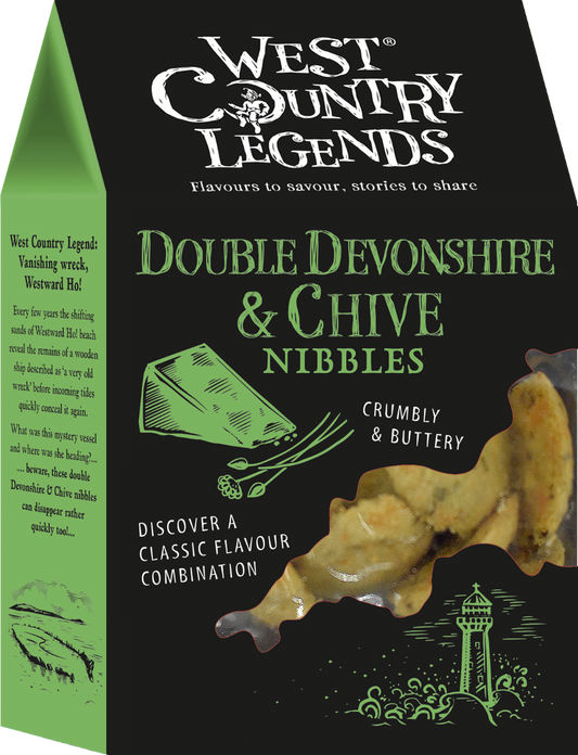 West Country Legends Double Devonshire & Chive Nibbles
