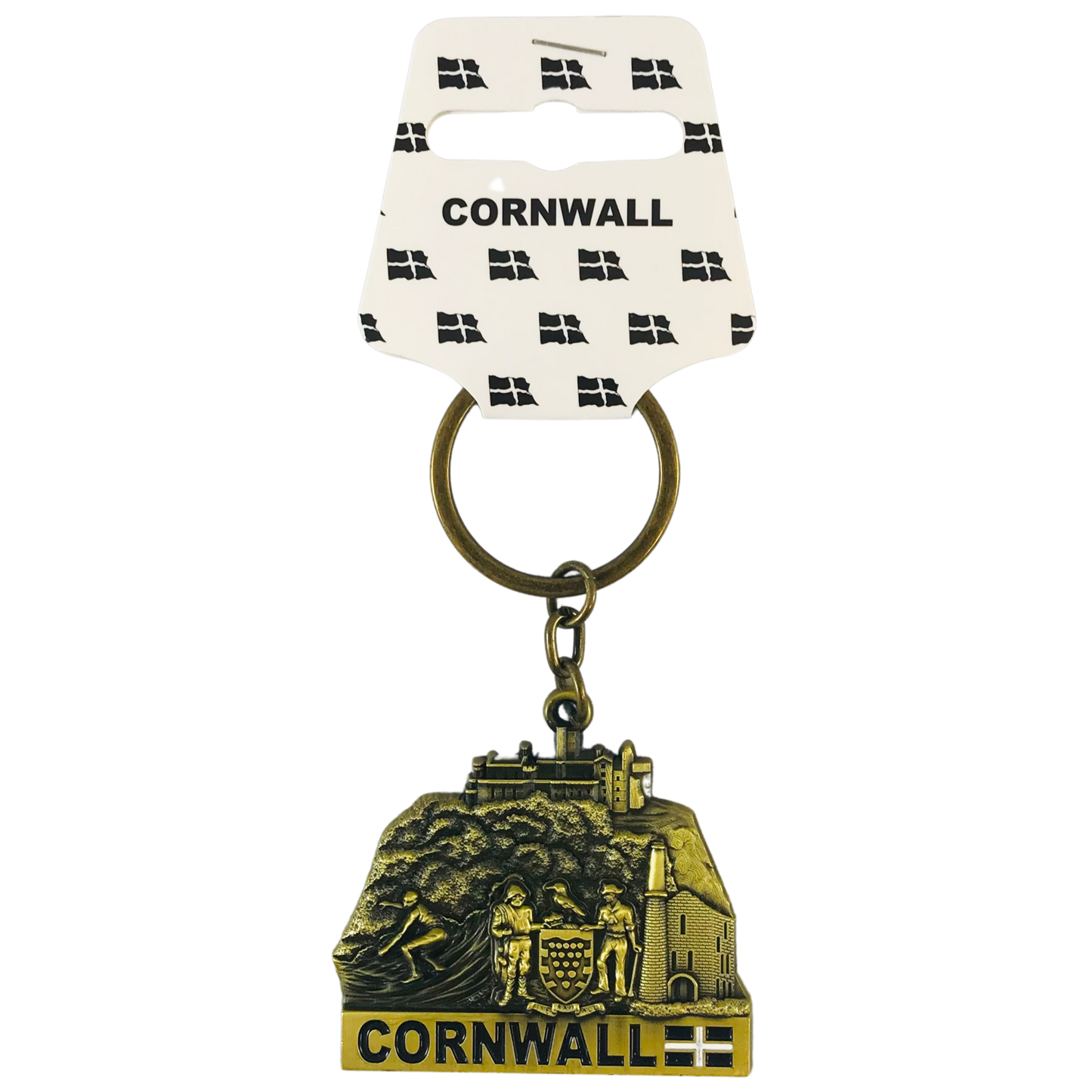 Cornwall Icons Bronze Keyring