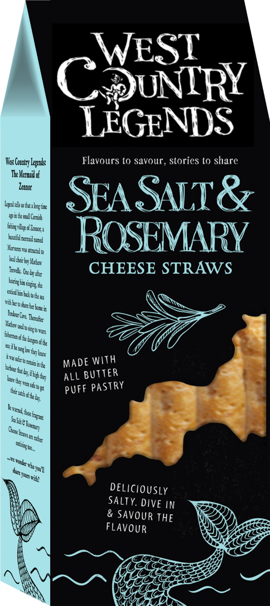 West Country Legends Sea Salt & Rosemary Cheese Straws
